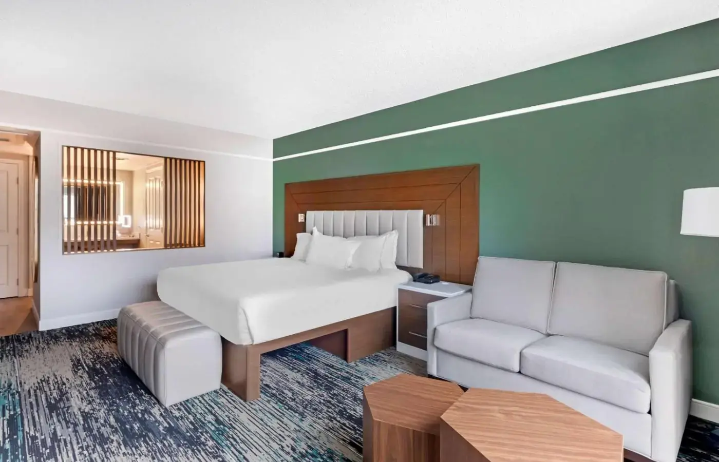 Example sleeping and sitting area at Hilton Grand Vacations Flamingo