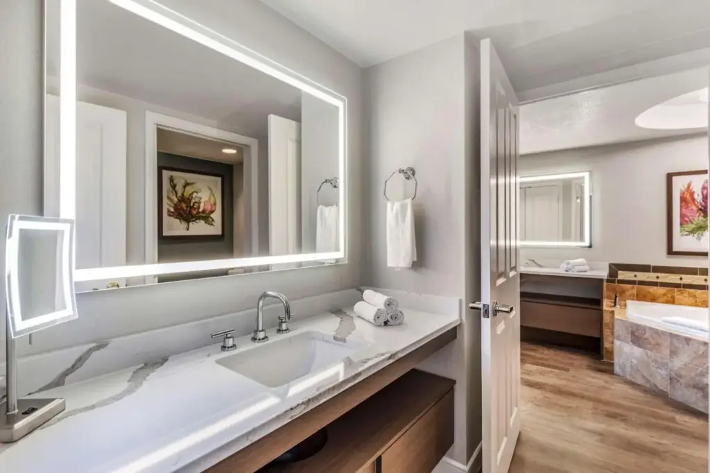 Bathroom vanity at Hilton Grand Vacations Flamingo