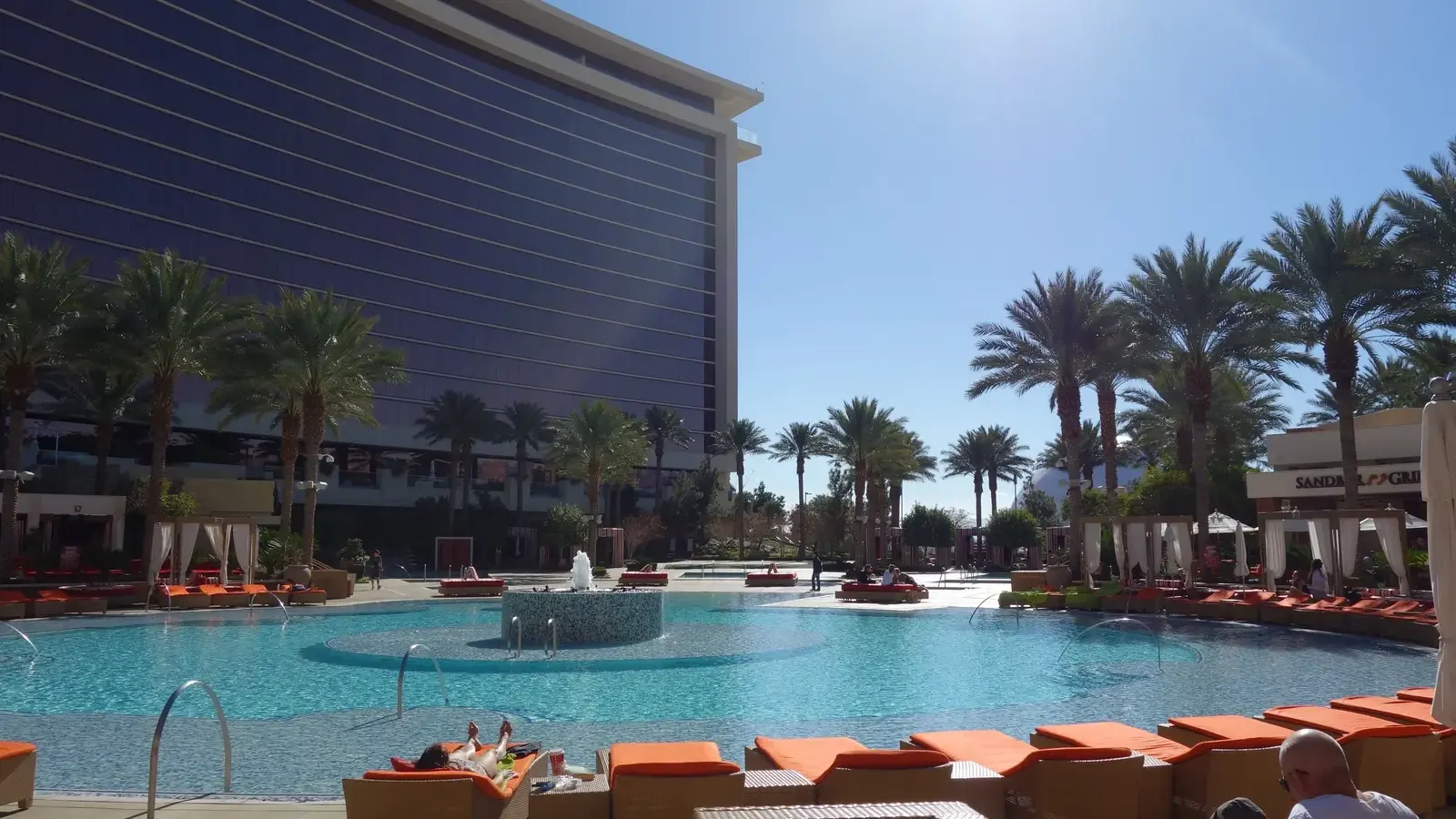 Pool and hotel tower at Red Rock Casino Resort & Spa
