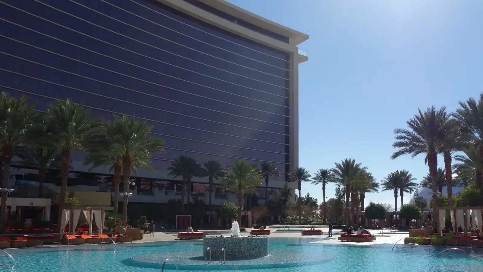 The pool at Red Rock Resort in Summerlin, west of the Las Vegas Strip