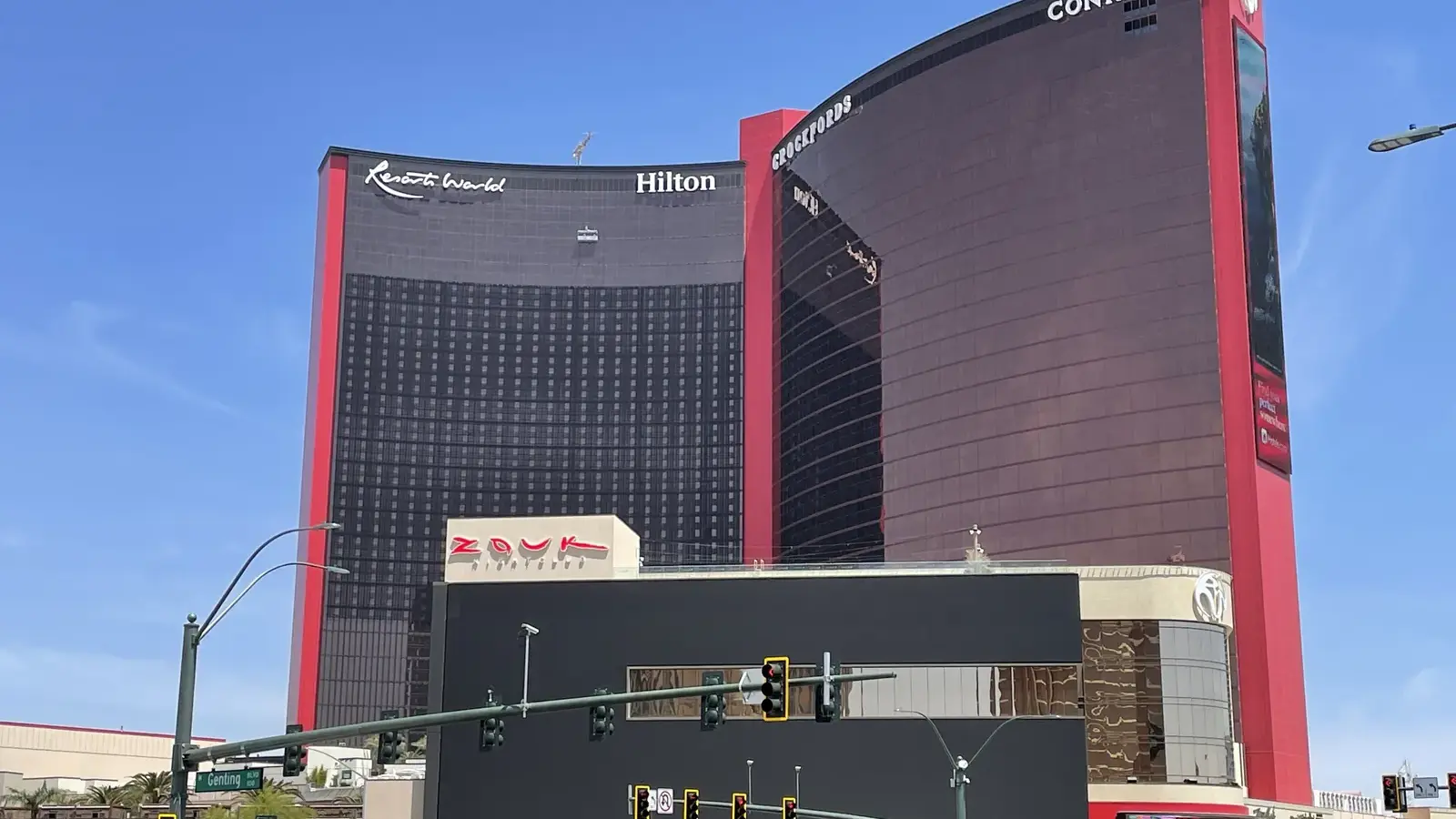 Resorts World Las Vegas towers on the north Strip