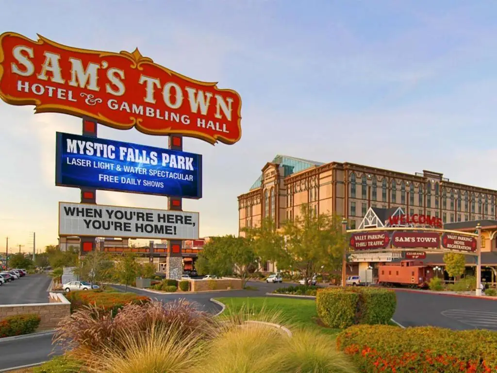 Sam's Town hotel and casino sign on Boulder Highway