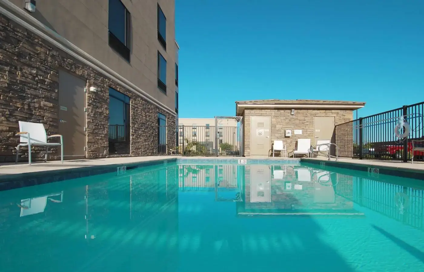 Outdoor pool at SpringHill Suites Las Vegas North Speedway