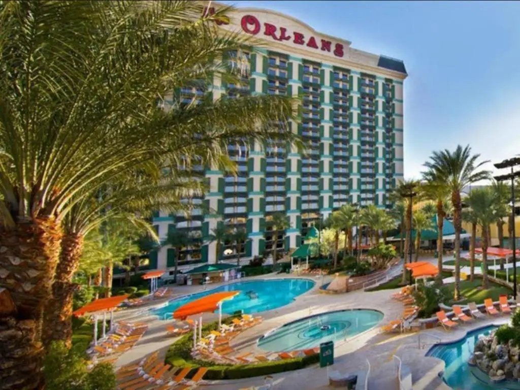 a hotel with a swimming pool and a resort at Orleans Hotel and Casino in Las Vegas
