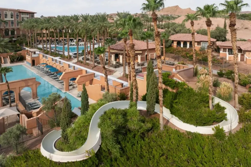 Westin Lake Las Vegas pool complex; confirm current pool and waterslide operation
